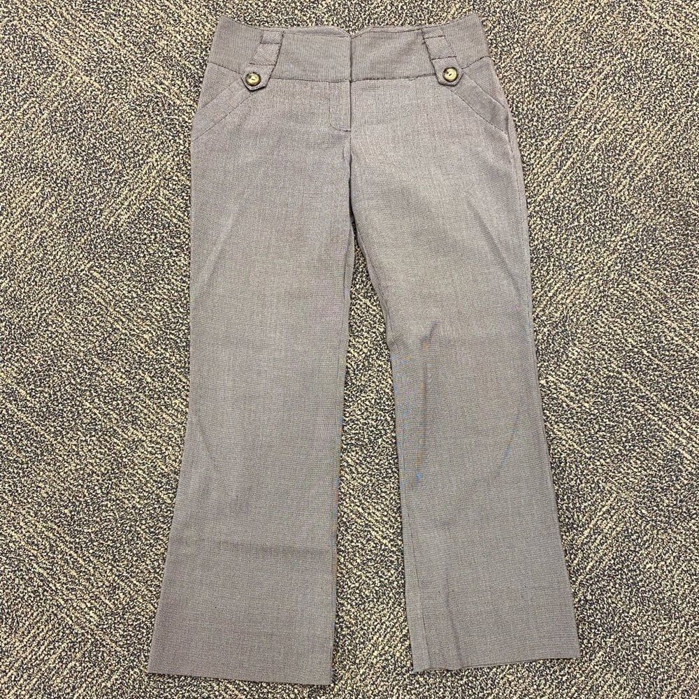 A. Byer brown plaid flat front dress‎ pants
